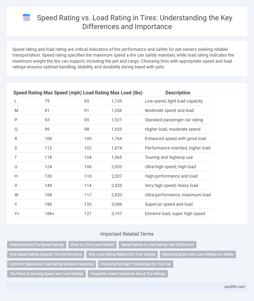 Speed Rating vs. Load Rating in Tires: Understanding the Key Differences and Importance