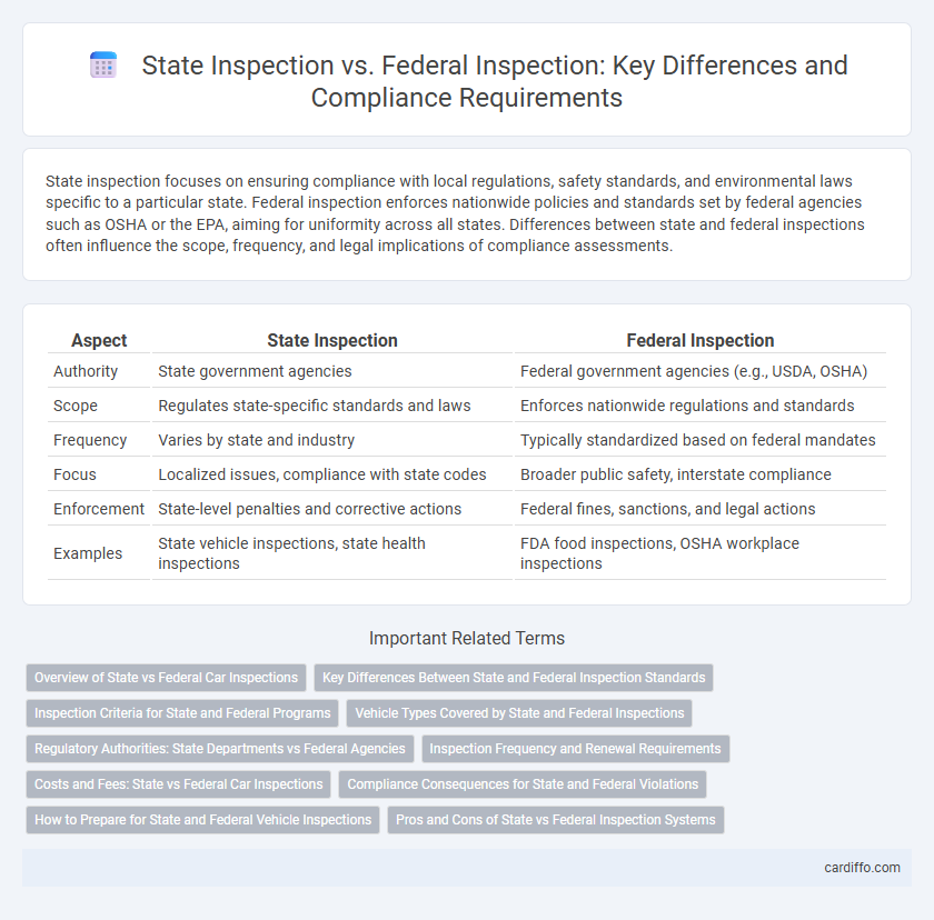 State Inspection vs. Federal Inspection: Key Differences and Compliance Requirements