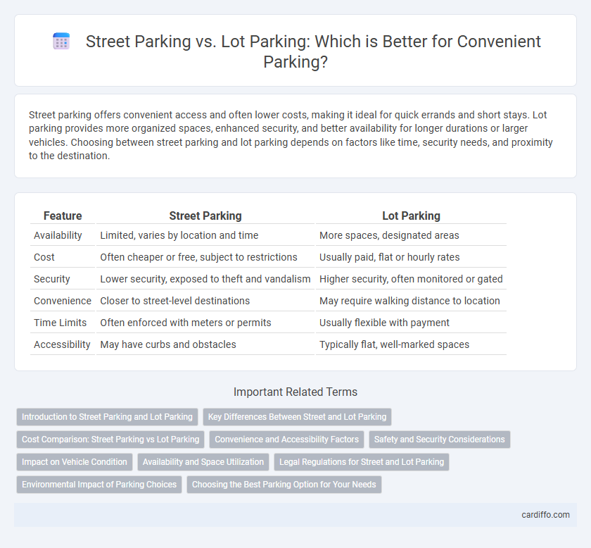 Street Parking vs. Lot Parking: Which is Better for Convenient Parking?