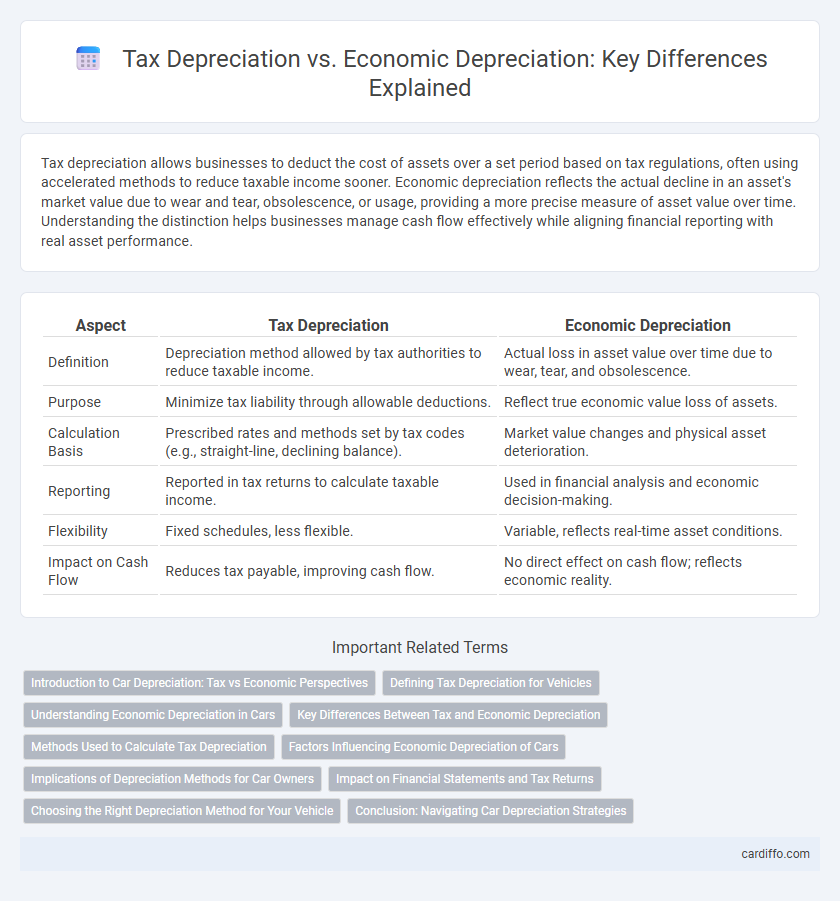 Tax Depreciation vs. Economic Depreciation: Key Differences Explained