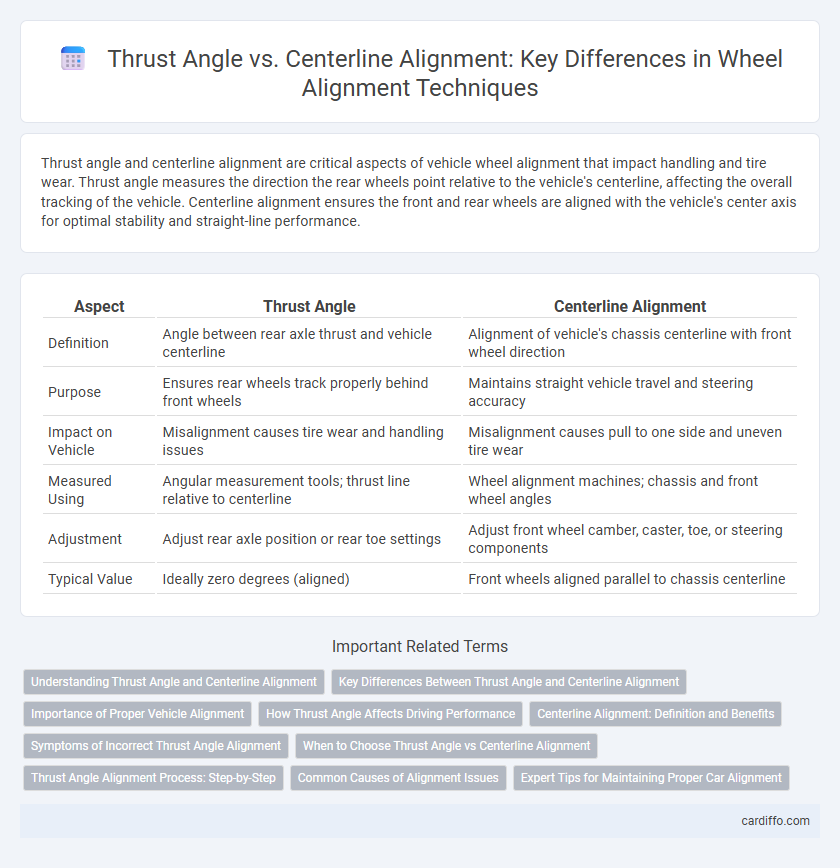 Thrust Angle vs. Centerline Alignment: Key Differences in Wheel Alignment Techniques