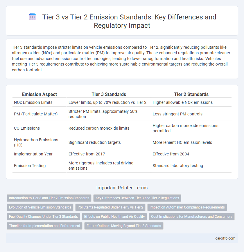 Tier 3 vs Tier 2 Emission Standards: Key Differences and Regulatory Impact