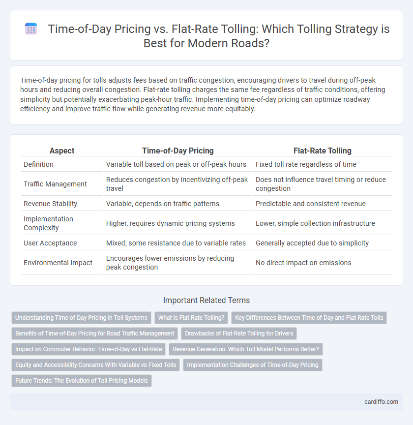 Time-of-Day Pricing vs. Flat-Rate Tolling: Which Tolling Strategy is Best for Modern Roads?