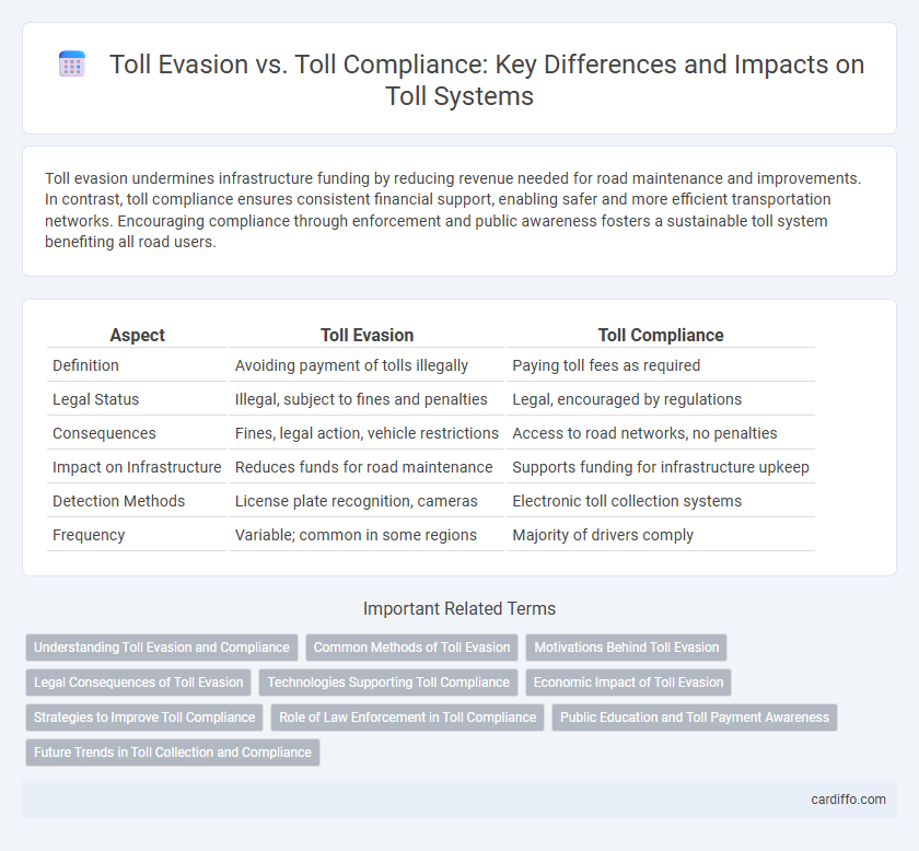 Toll Evasion vs. Toll Compliance: Key Differences and Impacts on Toll Systems