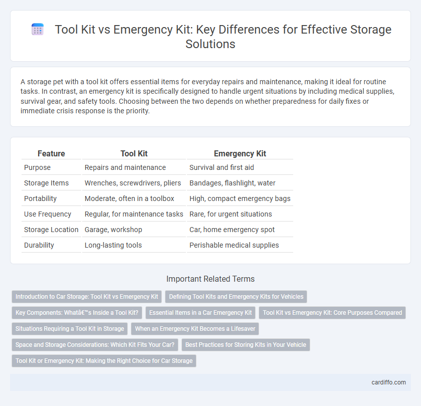 Tool Kit vs Emergency Kit: Key Differences for Effective Storage Solutions