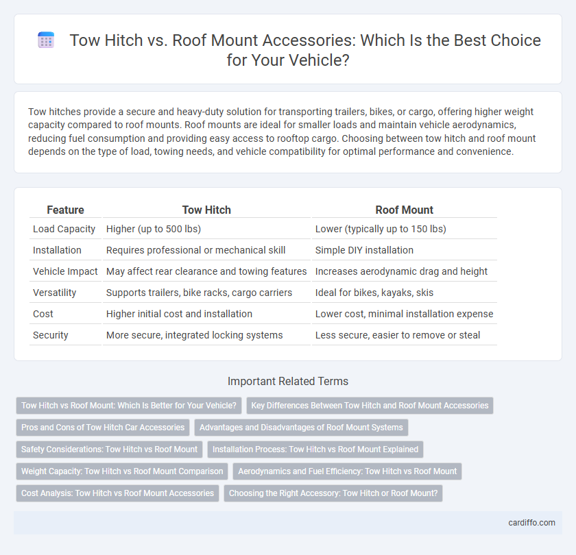 Tow Hitch vs. Roof Mount Accessories: Which Is the Best Choice for Your Vehicle?