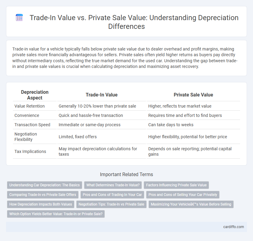 Trade-In Value vs. Private Sale Value: Understanding Depreciation Differences