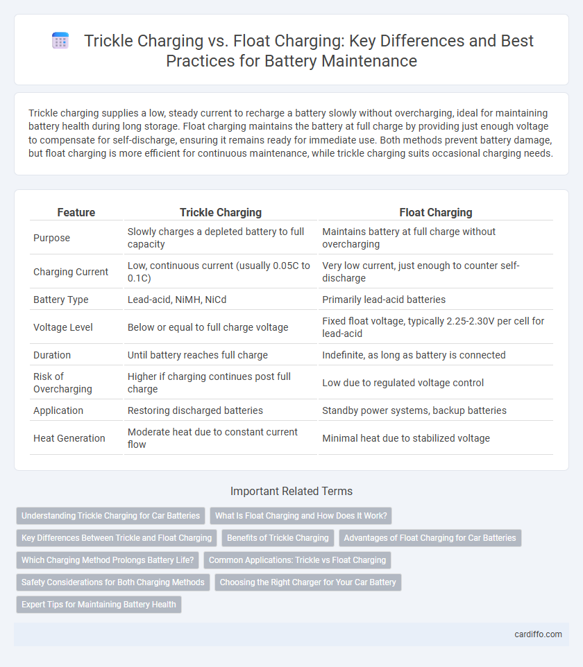 Trickle Charging vs. Float Charging: Key Differences and Best Practices for Battery Maintenance