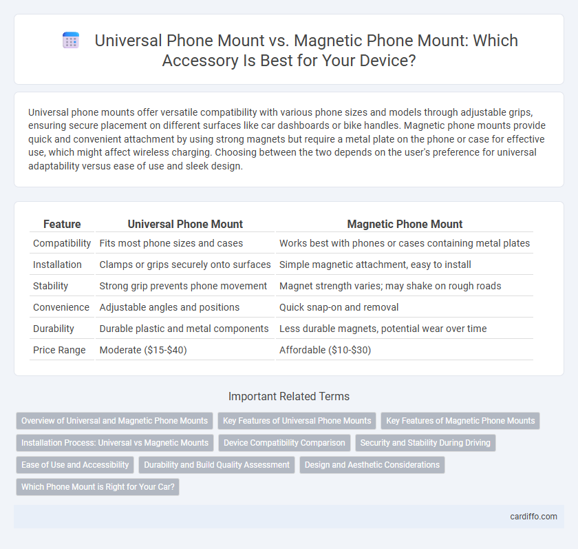 Universal Phone Mount vs. Magnetic Phone Mount: Which Accessory Is Best for Your Device?