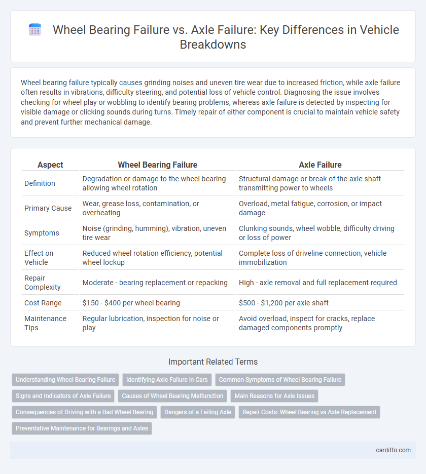 Wheel Bearing Failure vs. Axle Failure: Key Differences in Vehicle Breakdowns