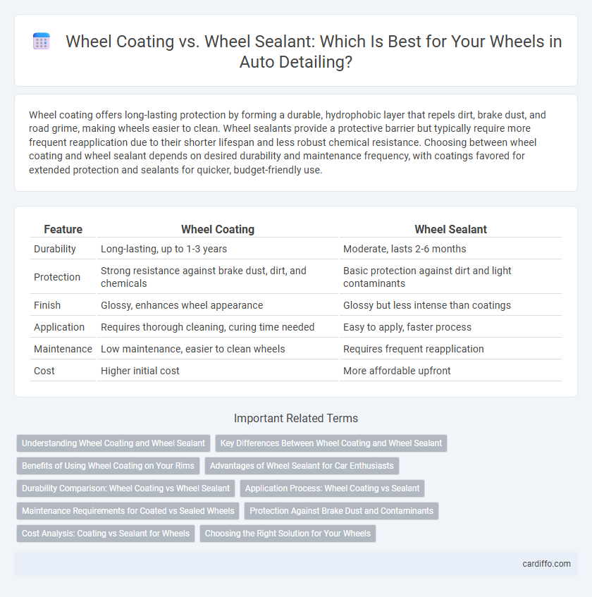 Wheel Coating vs. Wheel Sealant: Which Is Best for Your Wheels in Auto Detailing?