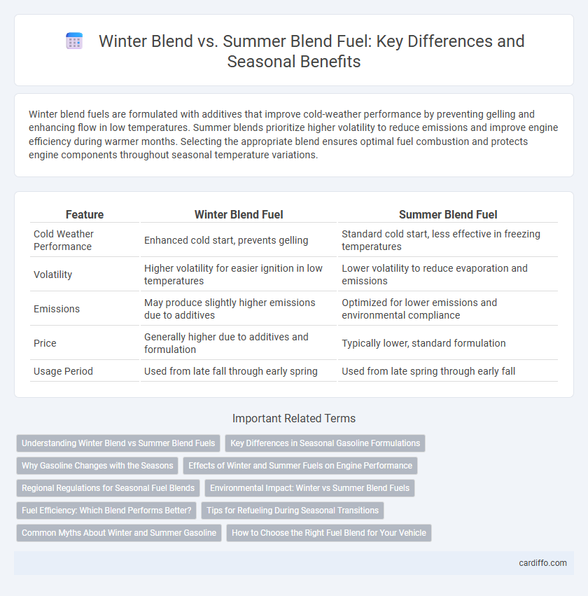 Winter Blend vs. Summer Blend Fuel: Key Differences and Seasonal Benefits