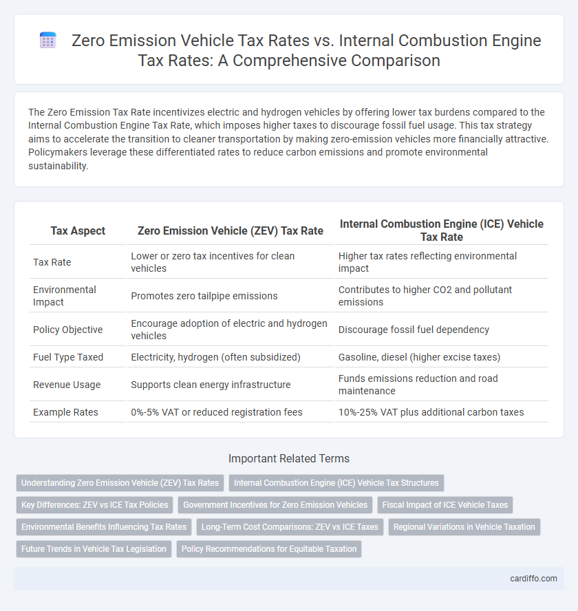 Zero Emission Vehicle Tax Rates vs. Internal Combustion Engine Tax Rates: A Comprehensive Comparison