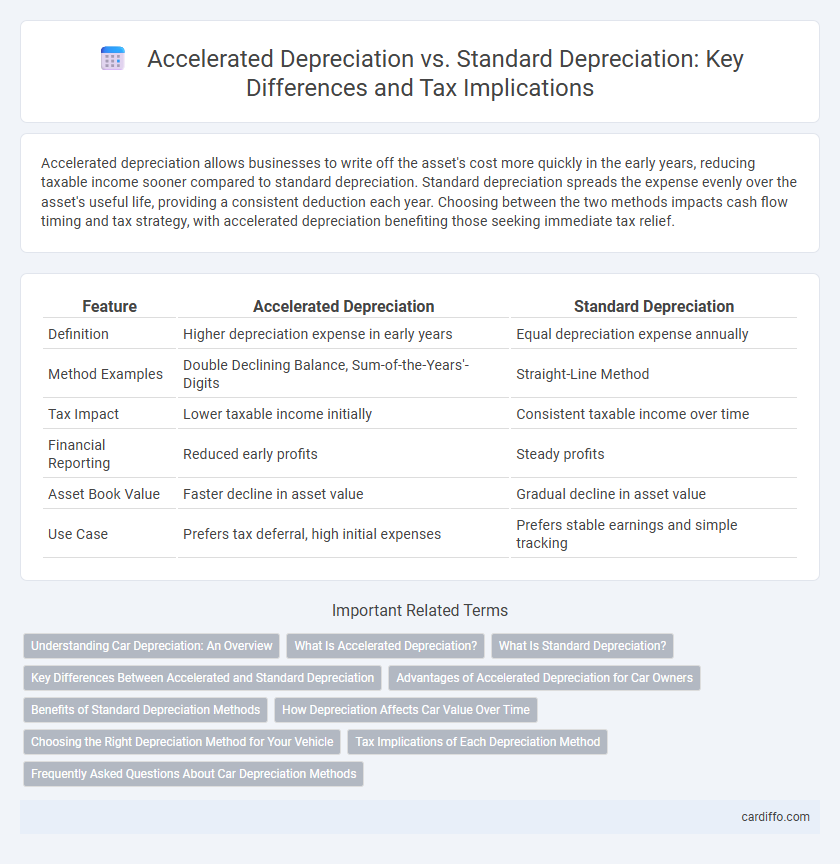 Accelerated Depreciation vs. Standard Depreciation: Key Differences and Tax Implications