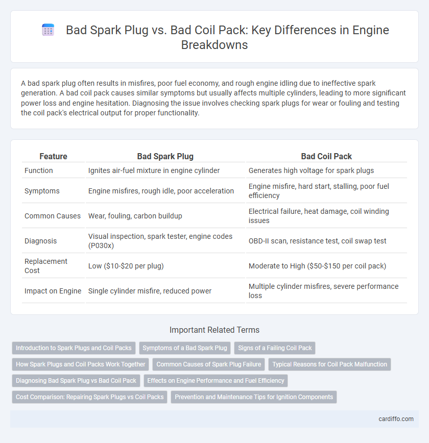 Bad Spark Plug vs. Bad Coil Pack: Key Differences in Engine Breakdowns