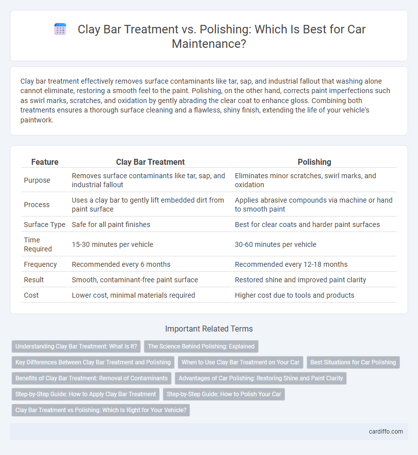 Clay Bar Treatment vs. Polishing: Which Is Best for Car Maintenance?
