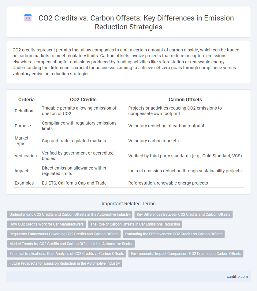 CO2 Credits vs. Carbon Offsets: Key Differences in Emission Reduction Strategies
