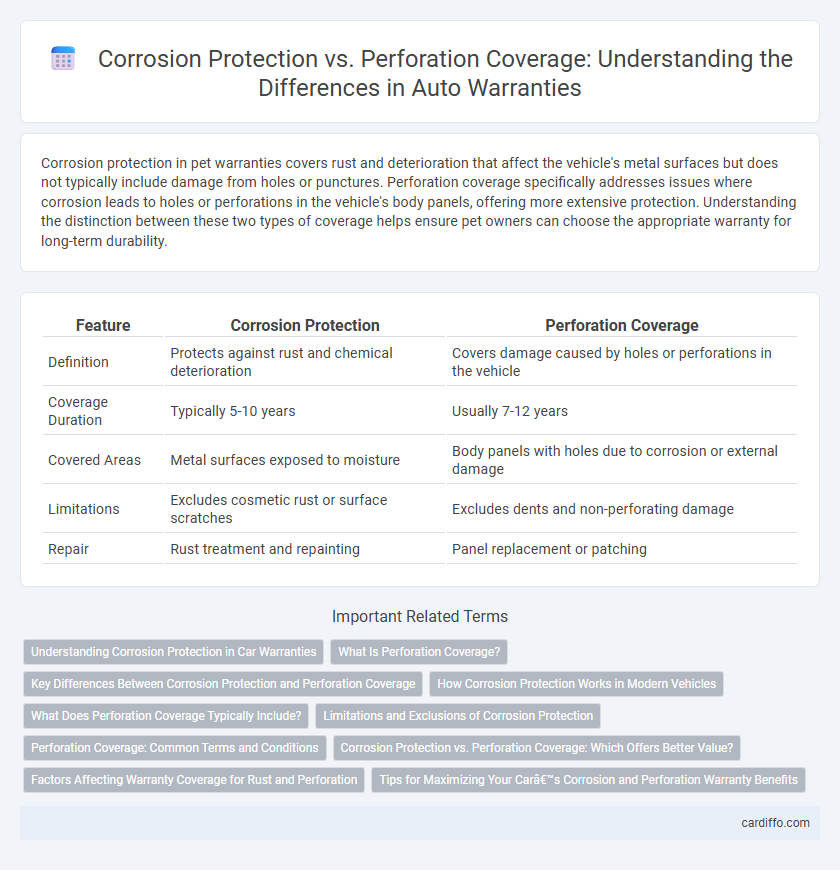 Corrosion Protection vs. Perforation Coverage: Understanding the Differences in Auto Warranties