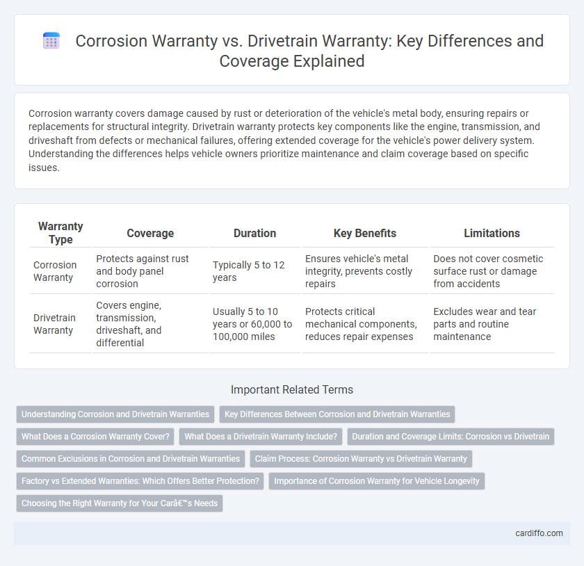 Corrosion Warranty vs. Drivetrain Warranty: Key Differences and Coverage Explained