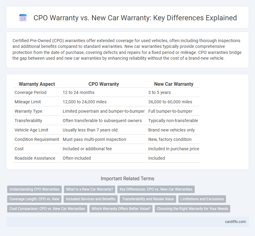 CPO Warranty vs. New Car Warranty: Key Differences Explained