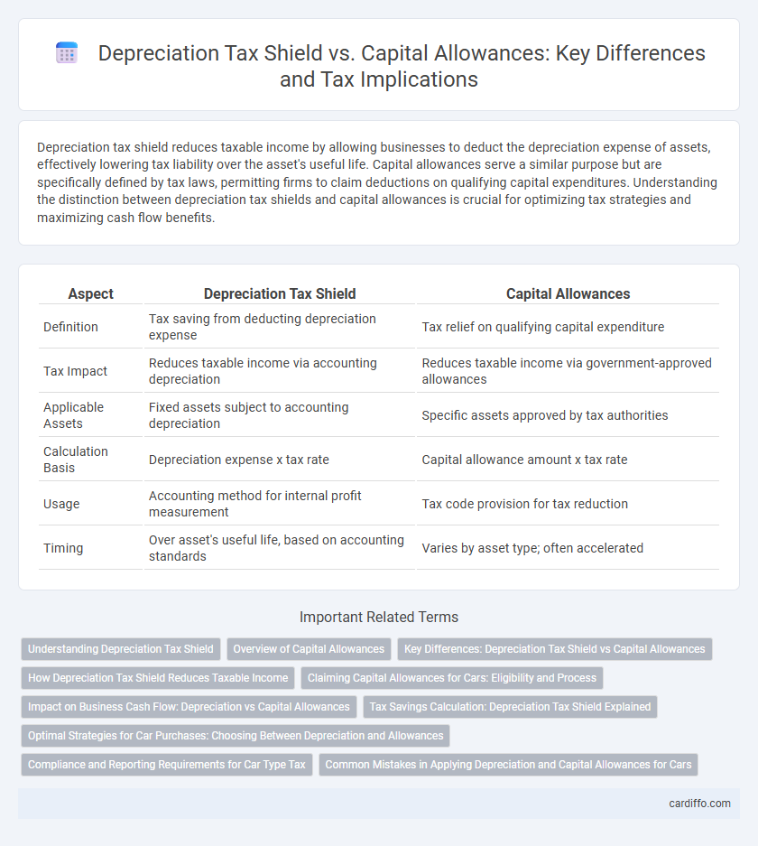 Depreciation Tax Shield vs. Capital Allowances: Key Differences and Tax Implications