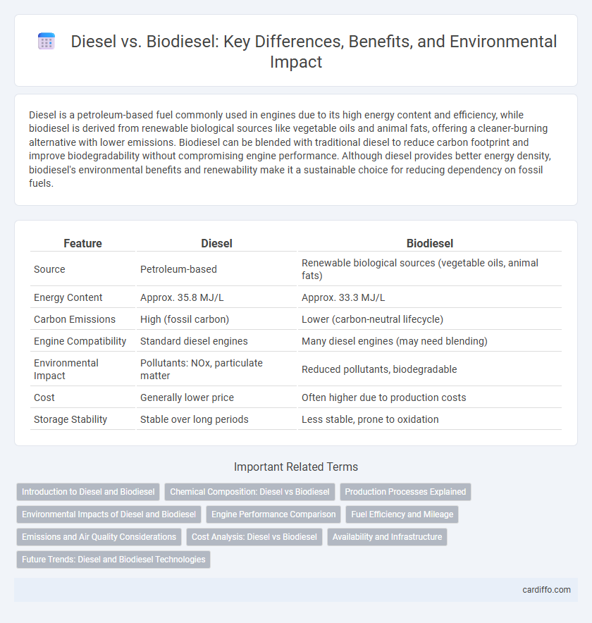 Diesel vs. Biodiesel: Key Differences, Benefits, and Environmental Impact