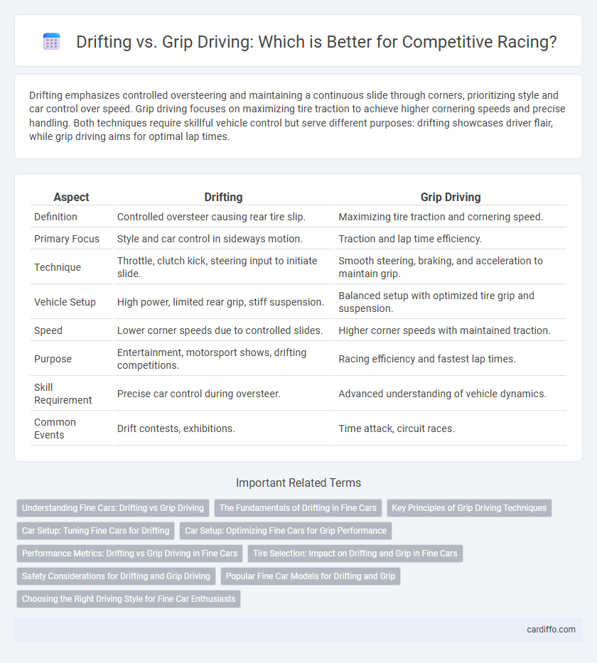 Drifting vs. Grip Driving: Which is Better for Competitive Racing?