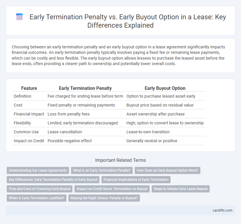 Early Termination Penalty vs. Early Buyout Option in a Lease: Key Differences Explained