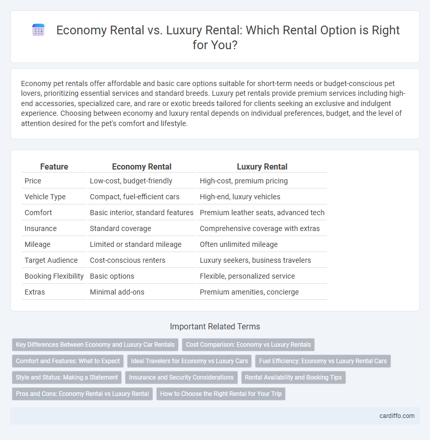 Economy Rental vs. Luxury Rental: Which Rental Option is Right for You?