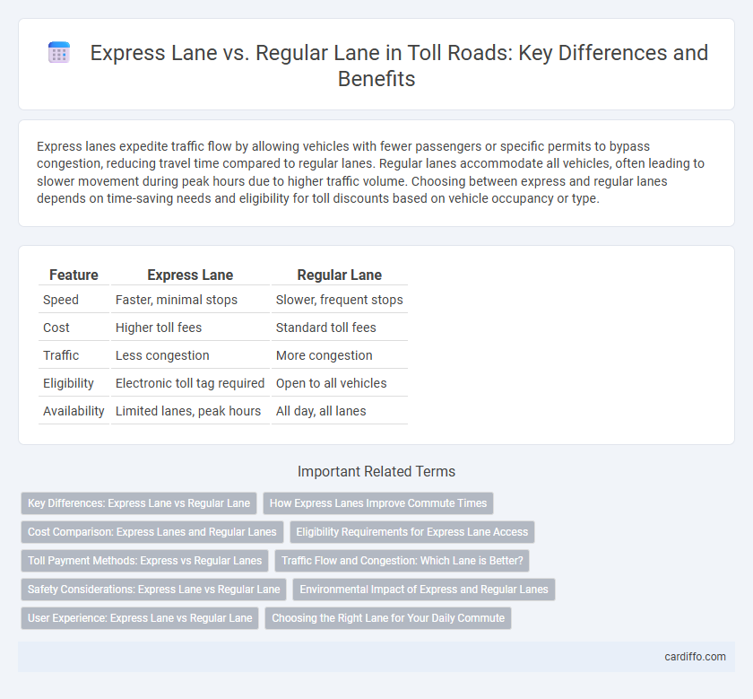 Express Lane vs. Regular Lane in Toll Roads: Key Differences and Benefits