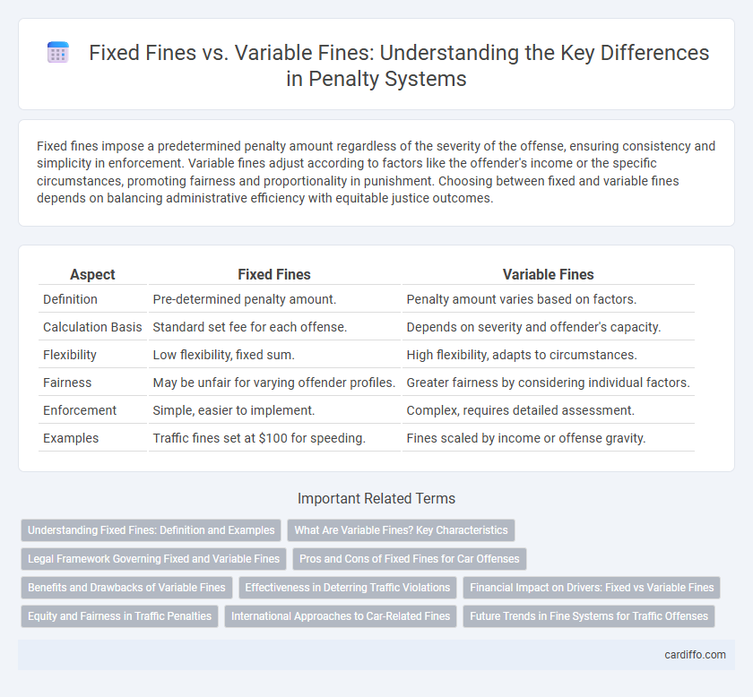Fixed Fines vs. Variable Fines: Understanding the Key Differences in Penalty Systems