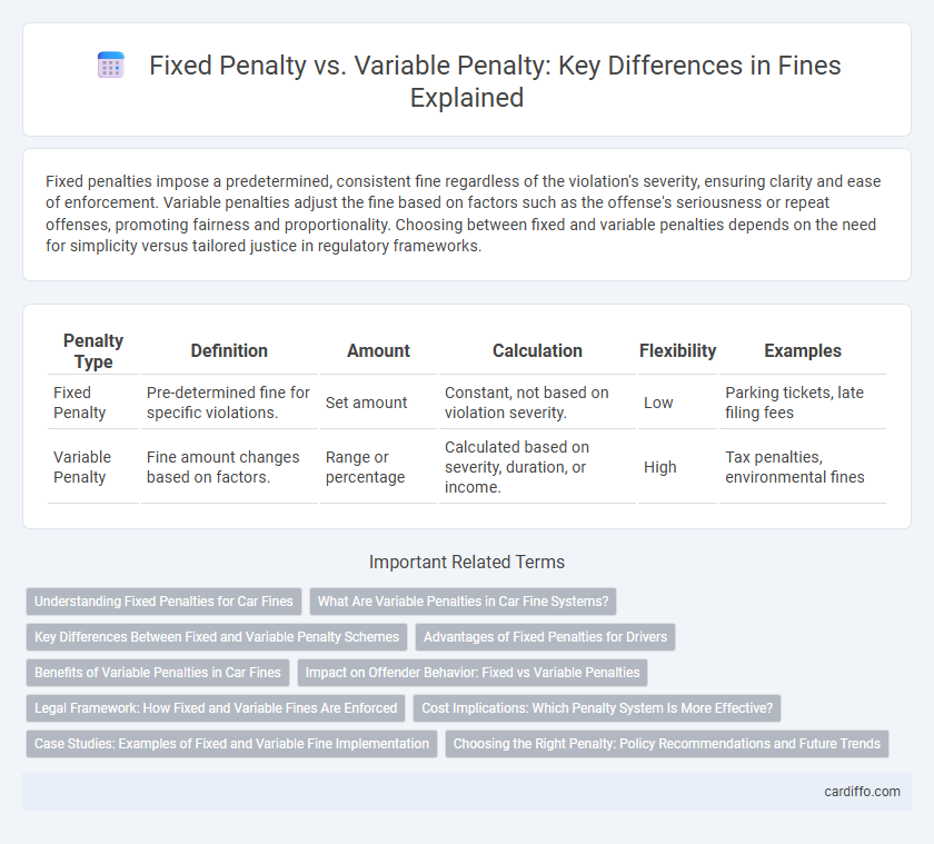 Fixed Penalty vs. Variable Penalty: Key Differences in Fines Explained