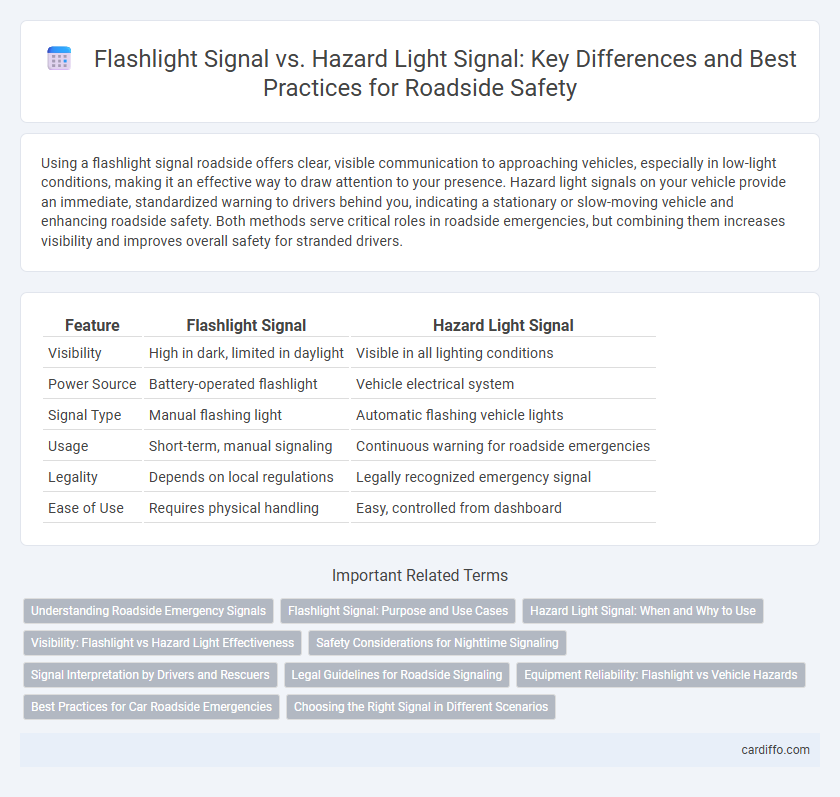 Flashlight Signal vs. Hazard Light Signal: Key Differences and Best Practices for Roadside Safety