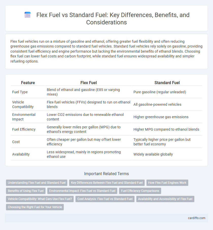 Flex Fuel vs Standard Fuel: Key Differences, Benefits, and Considerations
