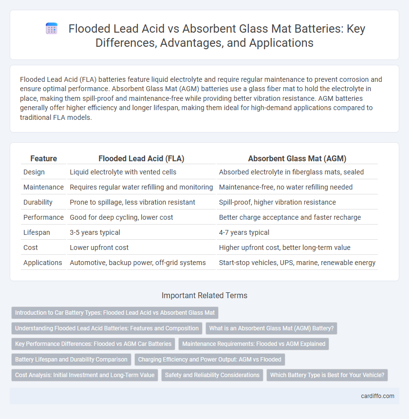 Flooded Lead Acid vs Absorbent Glass Mat Batteries: Key Differences, Advantages, and Applications