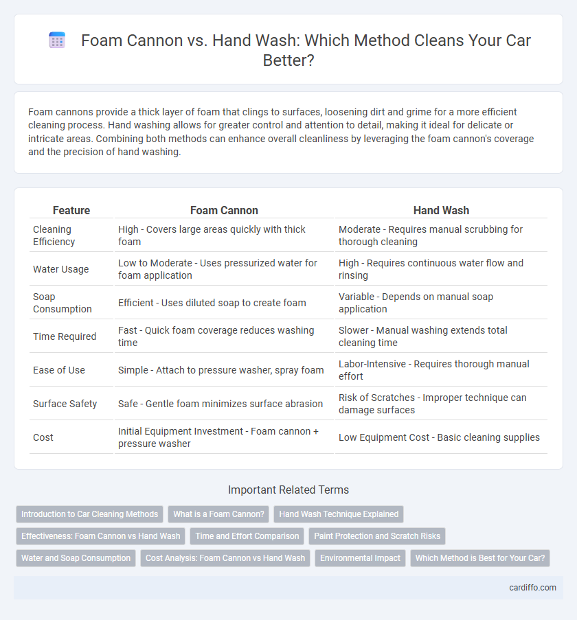 Foam Cannon vs. Hand Wash: Which Method Cleans Your Car Better?