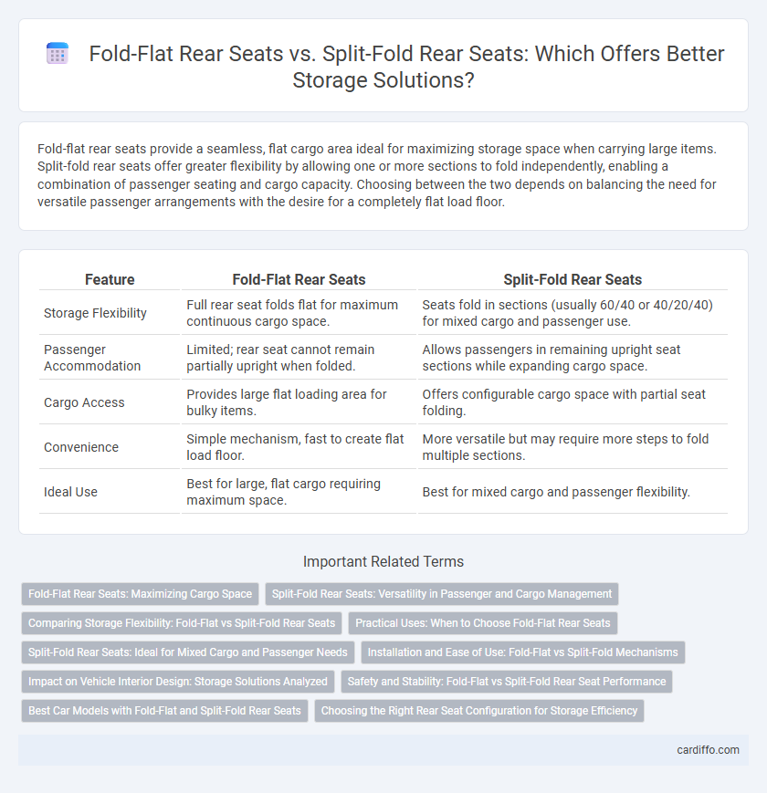 Fold-Flat Rear Seats vs. Split-Fold Rear Seats: Which Offers Better Storage Solutions?
