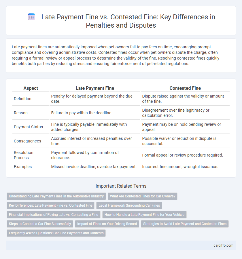 Late Payment Fine vs. Contested Fine: Key Differences in Penalties and Disputes