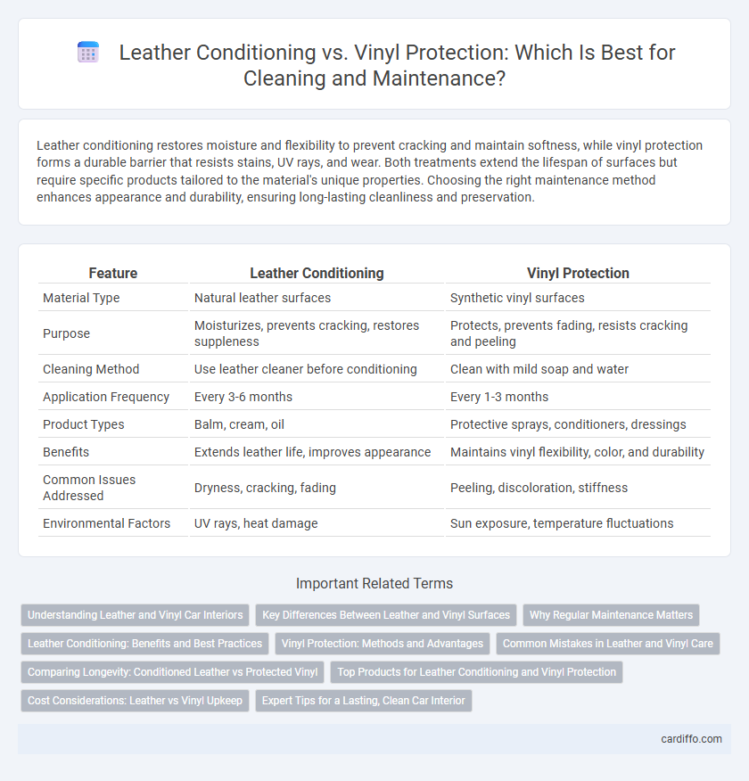 Leather Conditioning vs. Vinyl Protection: Which Is Best for Cleaning and Maintenance?