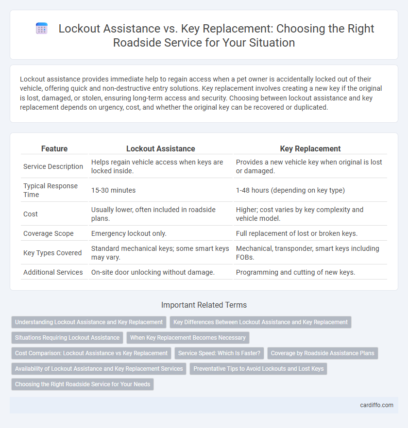 Lockout Assistance vs. Key Replacement: Choosing the Right Roadside Service for Your Situation
