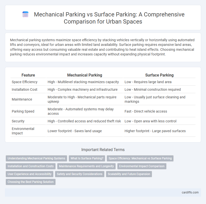 Mechanical Parking vs Surface Parking: A Comprehensive Comparison for Urban Spaces