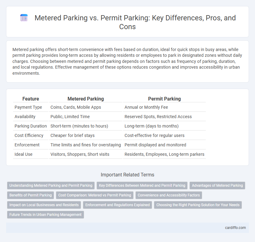 Metered Parking vs. Permit Parking: Key Differences, Pros, and Cons
