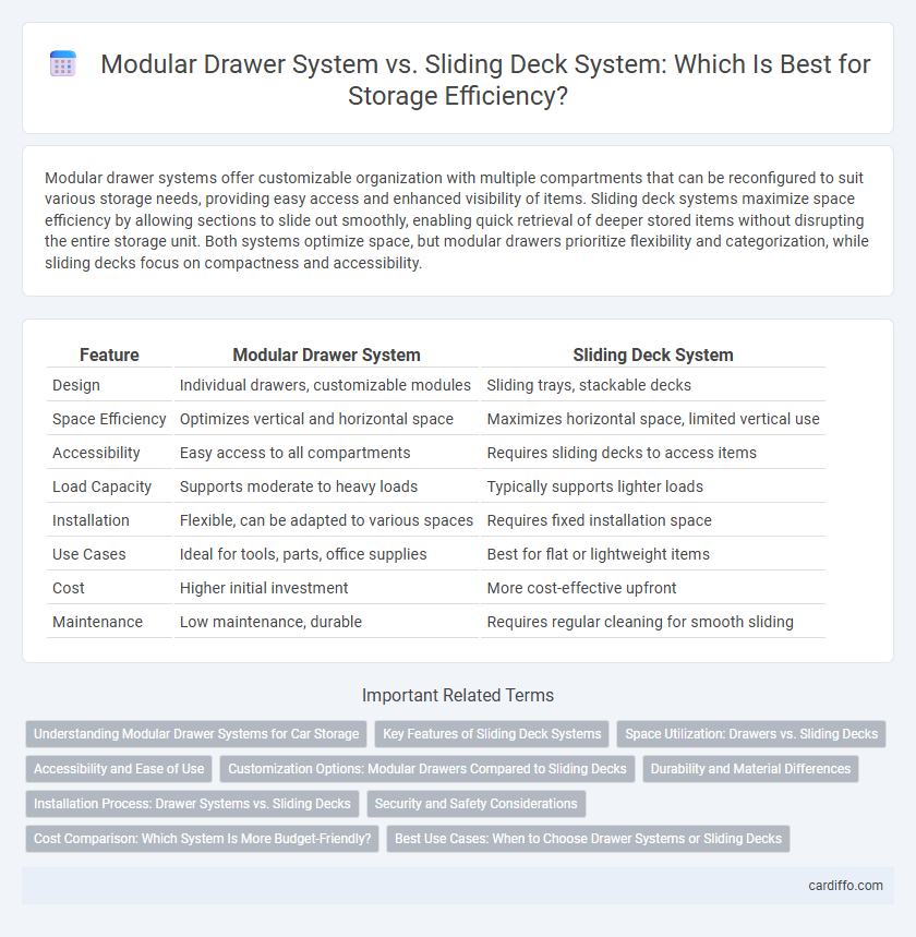 Modular Drawer System vs. Sliding Deck System: Which Is Best for Storage Efficiency?