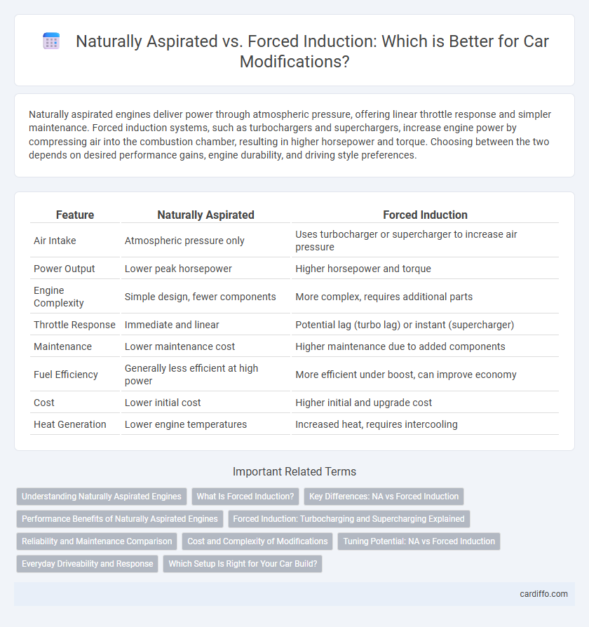 Naturally Aspirated vs. Forced Induction: Which is Better for Car Modifications?