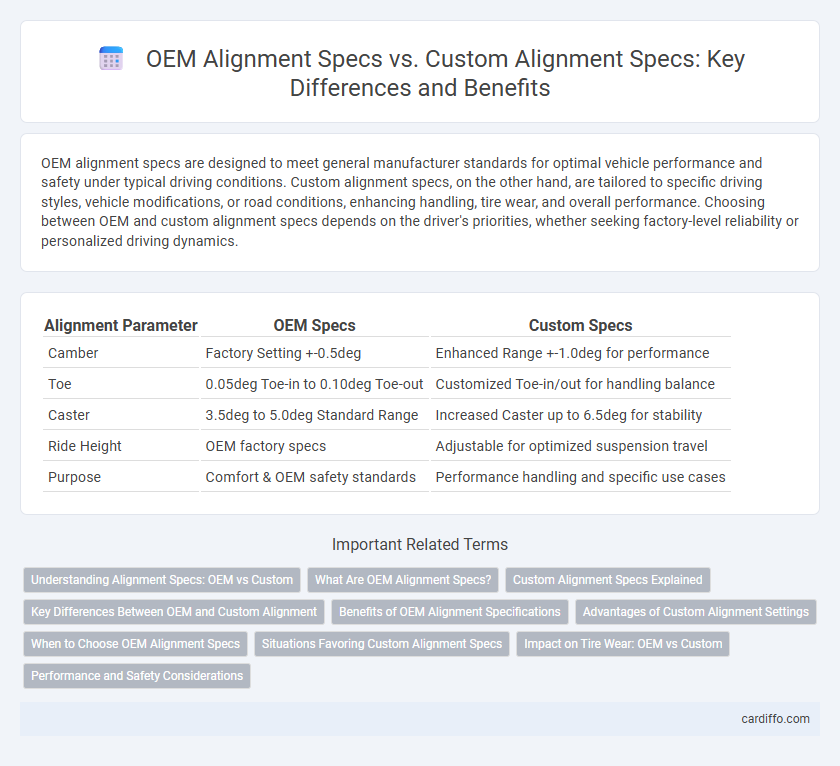 OEM Alignment Specs vs. Custom Alignment Specs: Key Differences and Benefits