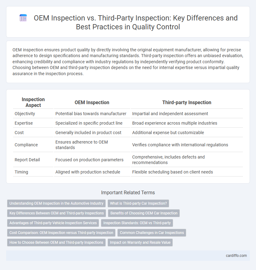 OEM Inspection vs. Third-Party Inspection: Key Differences and Best Practices in Quality Control