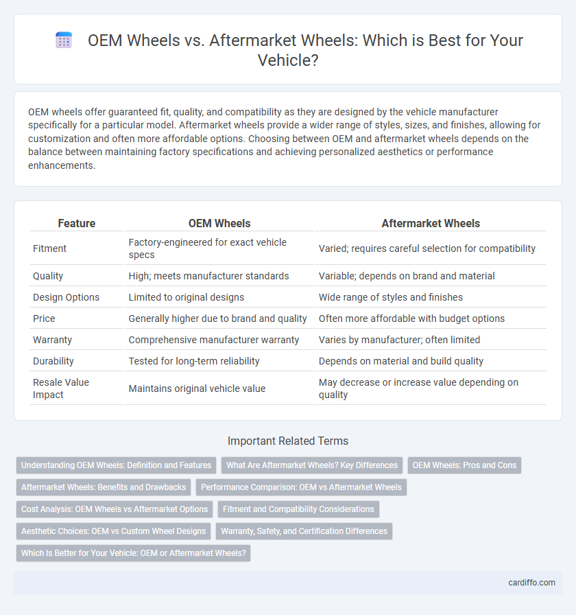 OEM Wheels vs. Aftermarket Wheels: Which is Best for Your Vehicle?