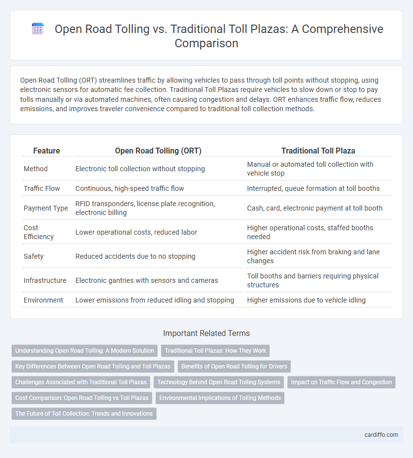 Open Road Tolling vs. Traditional Toll Plazas: A Comprehensive Comparison