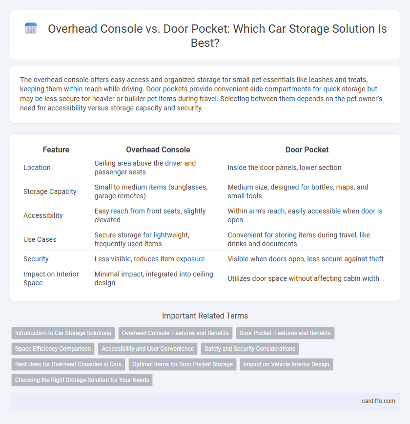 Overhead Console vs. Door Pocket: Which Car Storage Solution Is Best?