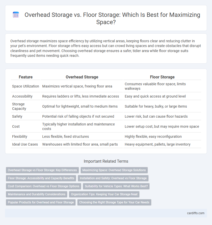 Overhead Storage vs. Floor Storage: Which Is Best for Maximizing Space?